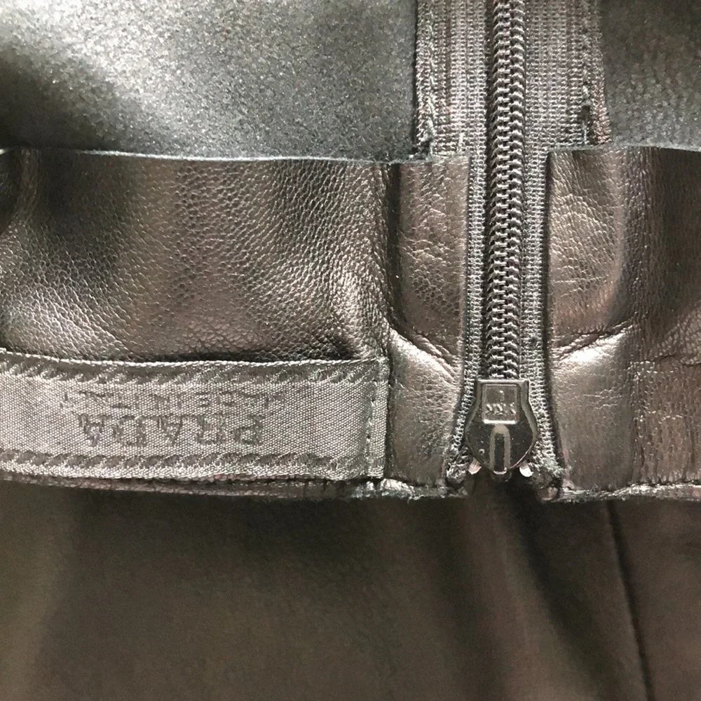 Prada Buttery black leather dress - Picture 9 of 11